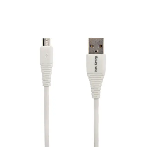 Кабель Micro USB Koni Strong KS-64m пропускает ток 3 A 1 метр белый