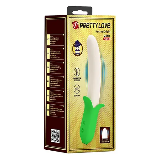 Вібратор Pretty Love Banana Knight 19.5 см зелений - фото 9