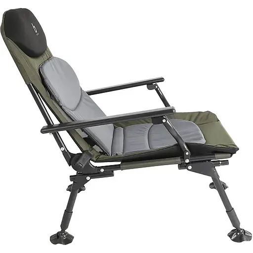 Кресло раскладное Bo-Camp Carp черное/серое/зеленое (1204100) - фото 4
