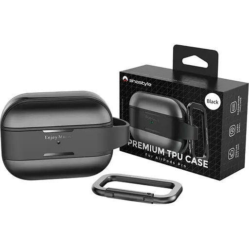 Чехол AhaStyle Rugged Aluminium Case для AirPods Pro 2 Black [133852] - фото 2