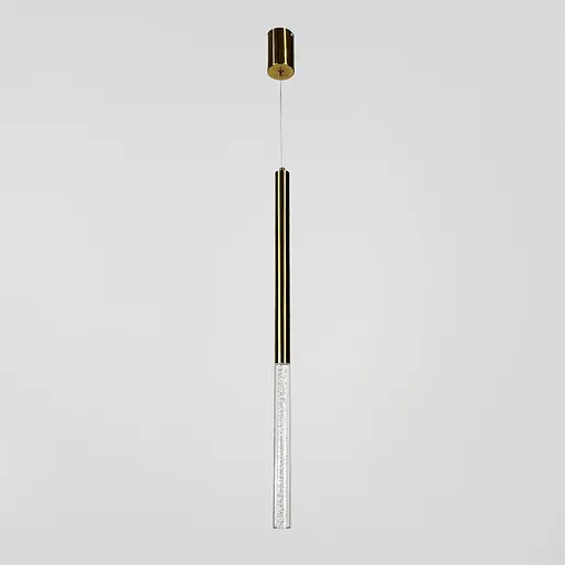 Латунний підвіс із скляним розсіювачем з ефектом бульбашок 71 см | Line F | Арт. MJ462/400+300 AB - фото 2