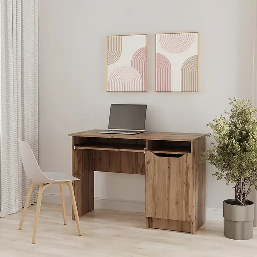 Письменный стол MebelStar Лилу 110x50x75 см Дуб тахо (MBS-1376)