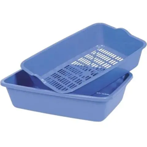 Туалет Природа Барсик с сеткой для кошек 40х30х11 см - фото 1