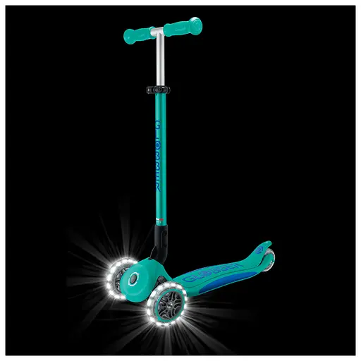 Самокат Globber Elite Lights колеса з підсвіткою 50 кг смарагдово-зелений (439-607-3) - фото 7