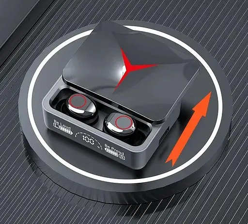 Беспроводные наушники TWS M90 с зарядным кейсом-павербанком и LED подсветкой Геймерские Bluetooth 5.3 наушники - фото 9