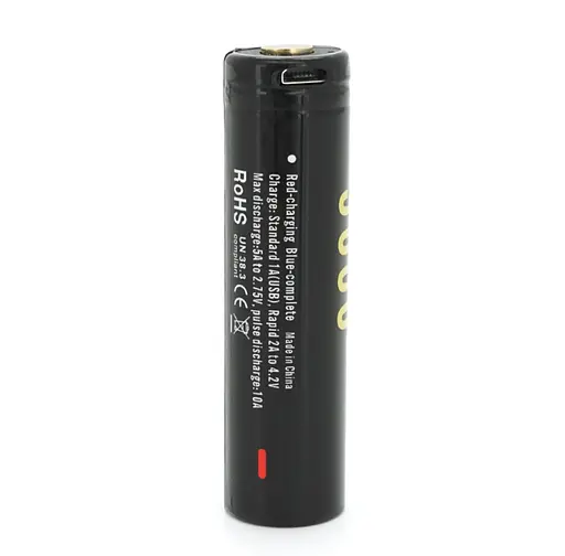 Аккумулятор Soshine 18650 Li-Ion USB-3.7-36000 microUSB 4.5A 3600mAh - фото 2