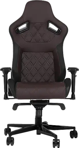 Геймерське крісло GT Racer чорне з коричневим (X-0724 Black/Brown) - фото 2