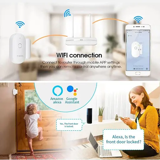 Wifi датчик відкриття дверей і вікон Fuers WIFID01, повідомлення на смартфон (100442) - фото 4