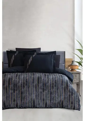 Постільна білизна Henry Black Сатин Luoca Patisca pbe0051256 - фото 1