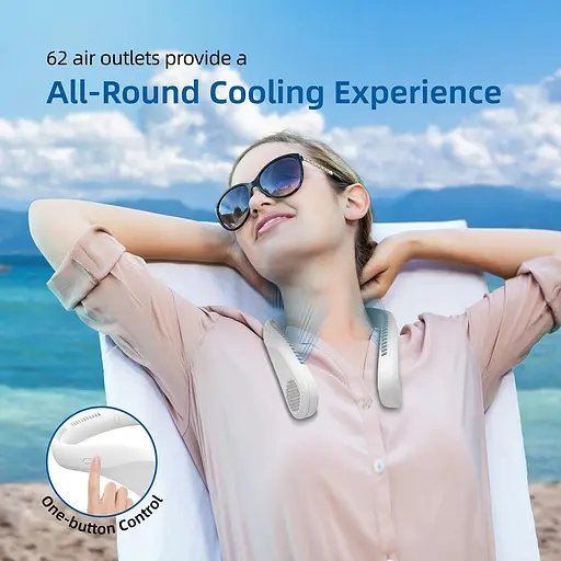 Вентилятор для шеи XIUREI 5000 мАч 3 скорости - фото 4