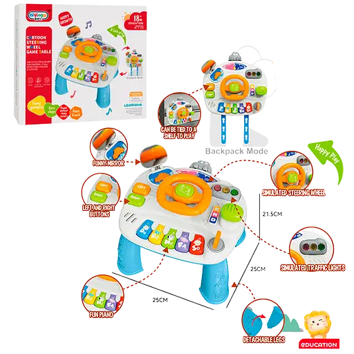 Центр развивающий 2в1 (игровой столик 25х25х21,5см, подвеска на кровать 25-22см) 368-48B