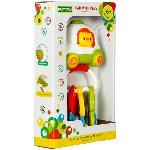 Музыкальная игрушка Baby Team Машинка с ключиками (8657) - фото 6