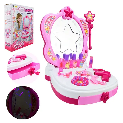 Дитячий туалетний столик Bambi 661-125 світло, звук, паличка, фен, гребінець - фото 4