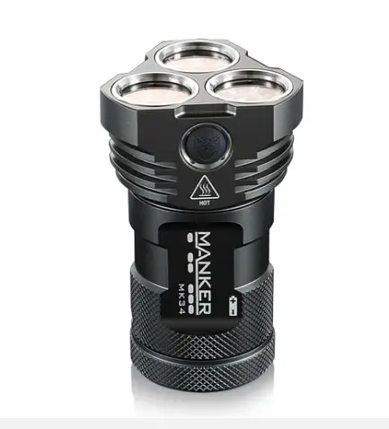 Потужний ліхтар Manker MK34 8000lm 12xCree XPG3 + подарунок - фото 6