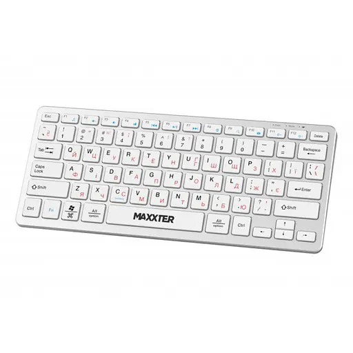 Бездротова клавіатура Maxxter KBWC01S 2.4G Wireless Silver