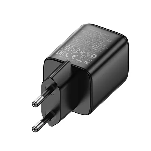 СЗУ Hoco N53 Monsoon PD30W+QC3.0 (1USB-A/1C) Black - фото 3