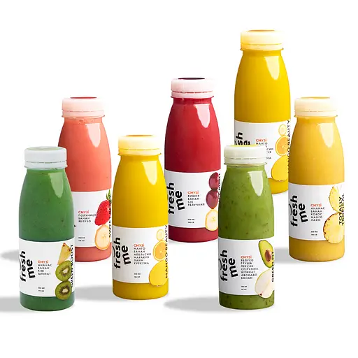 Смузи FreshMe Микс 6 вкусов смузи Набор 250 мл х 14 шт - фото 2