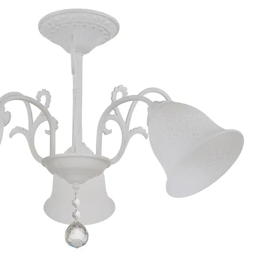 Люстра стельова Brille в спальню E27 60W WH (LK-686C/3) - фото 6