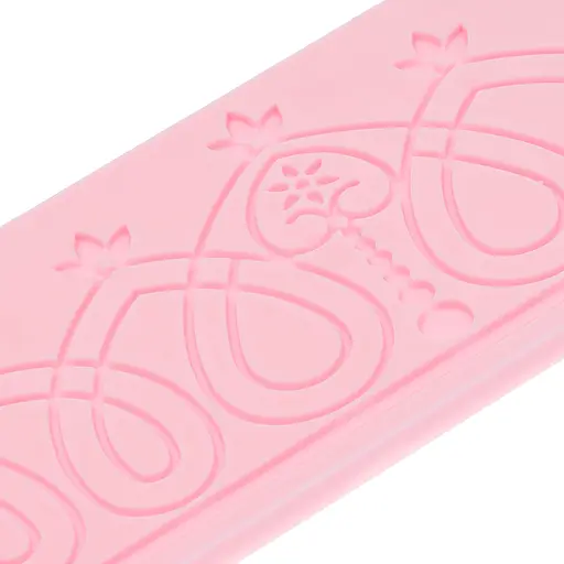 Силіконовий кондитерський килимок для гнучкого айсингу і мастики 16.7х7 см, Kitchen Master Рожевий 86713 - фото 5