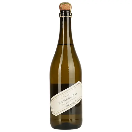 Игристое вино Medici Ermete Lambrusco dell`Emilia Bianco frizzante dolce IGT, белое, сладкое, 8%, 0,75 л - фото 1