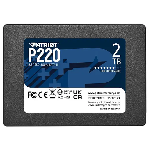 SSD-накопитель Patriot P220 2 ТБ (P220S2TB25) - фото 1