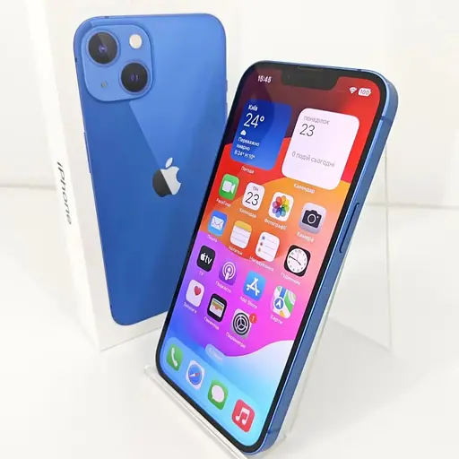 Смартфон Apple iPhone 13 128Gb Blue A2633 (MLPK3ZD/A) (N752Q3KQ4X) Б/В - фото 2