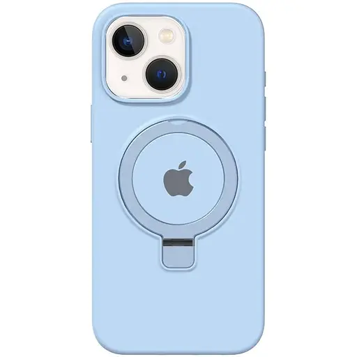 Чохол Epik Silicone Case Full Protective with Ring для Apple iPhone 15, 6.1 Blue