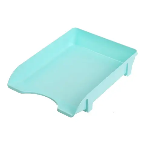 Лоток горизонтальный пластиковый, мятный