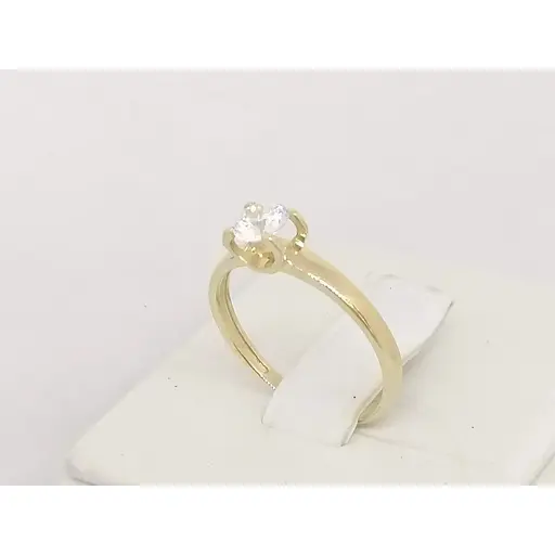 Золоте кільце Qvaliz з фіанітом. К00688Ж 16 - фото 3