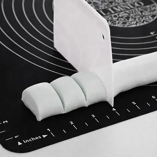 Силиконовый кондитерский коврик для раскатки теста 45х64 см Черный 88292 - фото 10