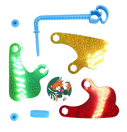 Вітрячок дитячий з кріпленням на кермо самоката / велосипеда блакитний (G00010452) - фото 4