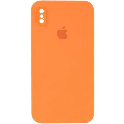 Чехол Epik Silicone Case Square Full Camera Protective AA для Apple iPhone X/XS 5.8 Оранжевый/Papaya