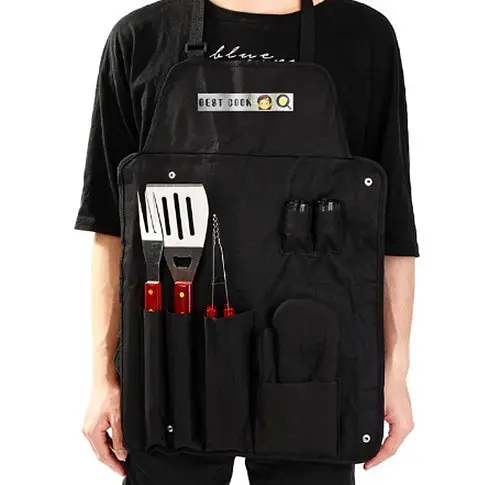 Набор для гриля и барбекю: 7 аксессуаров с фартуком - Для любителей BBQ - A-Plus 8536 - фото 9