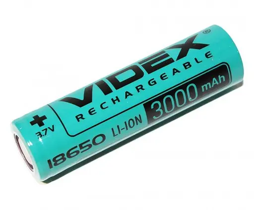 Аккумулятор Videx Li-ion 18650 3000mAh 3,7V (без защиты)