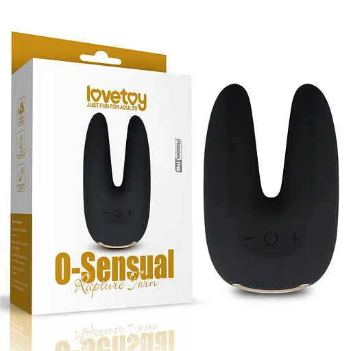 Вібратор Lovetoy O-Sensual Rapture Twin 9 см чорний - фото 9