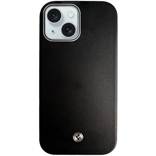 Чехол SGP PC+Leather with MagSafe для Apple iPhone 15, 6.1 Black