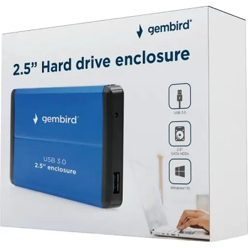 Зовнішня кишеня Gembird 2.5" USB 3.0 Blue (EE2-U3S-2-B) [124681] - фото 6