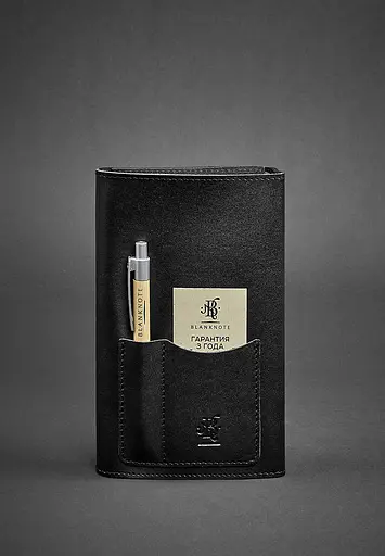 Шкіряний блокнот (Софт-бук) 2.0 чорний - фото 4