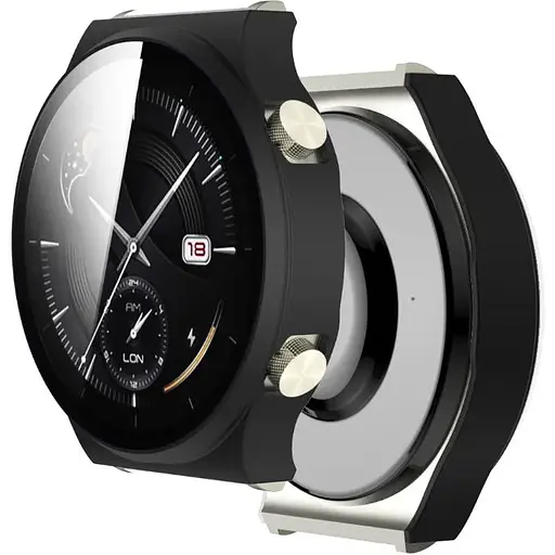 Чохол-накладка DK Пластик Gloss Скло Full Cover Huawei Watch GT 2 Pro 46mm (black) - фото 2