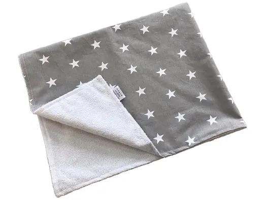 Непромокаемая пеленка Moontime "Звезды белые на сером" - фото 1