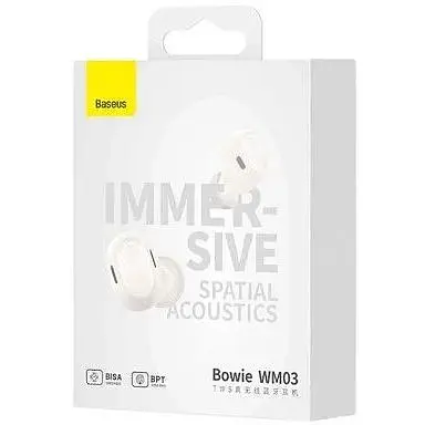 Наушники беспроводные Baseus WM03 NGTW330302 белые - фото 4