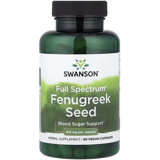Пажитник Swanson Fenugreek Seed 610 mg, 90 капсул