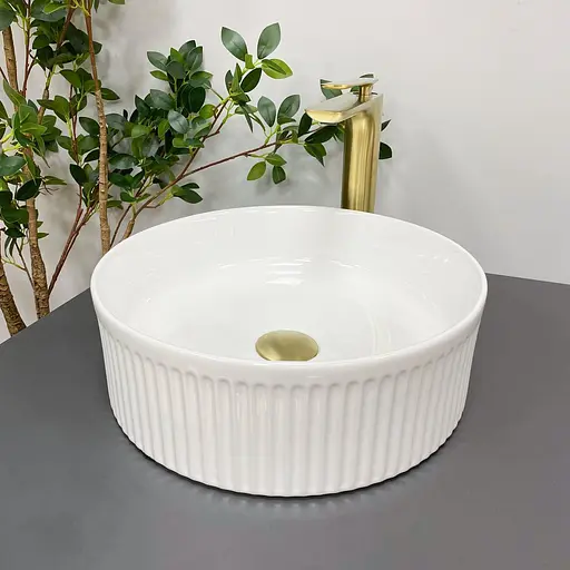 Умивальник VBI Brindisi white накладний VBI-014100, Білий - фото 4