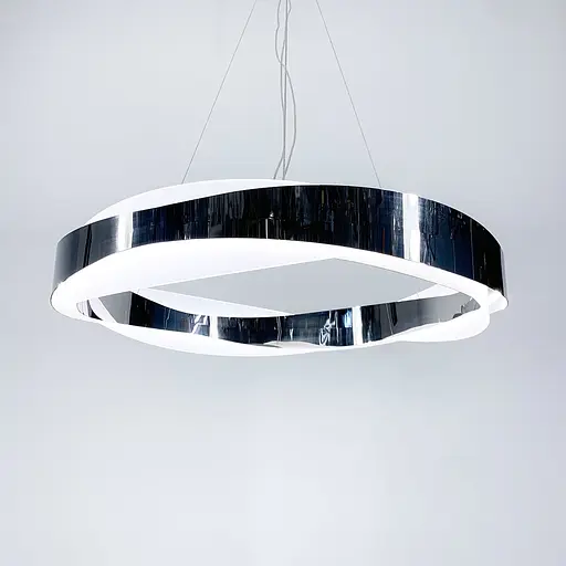 Світлодіодна дизайнерська люстра у хромі Line.F J 220 SL - фото 4