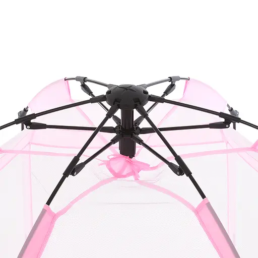 Палатка автоматическая MR 1512 с ковриком, 146x127x110 см, каркасная, сетчатые стены, розовый - фото 7