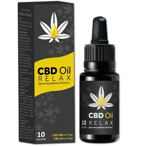 Канабідіол CBD OkPharma Олія Релакс 500 мг по 10 мл у флаконі з піпеткою 40 доз