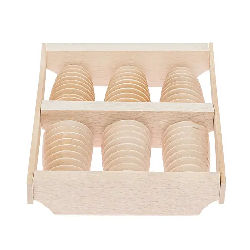 Масажер для стоп дерев'яний для профілактики плоскостопості та рефлекторного масажу на 6 роликів на дві ноги., Woodly 87032 - фото 5