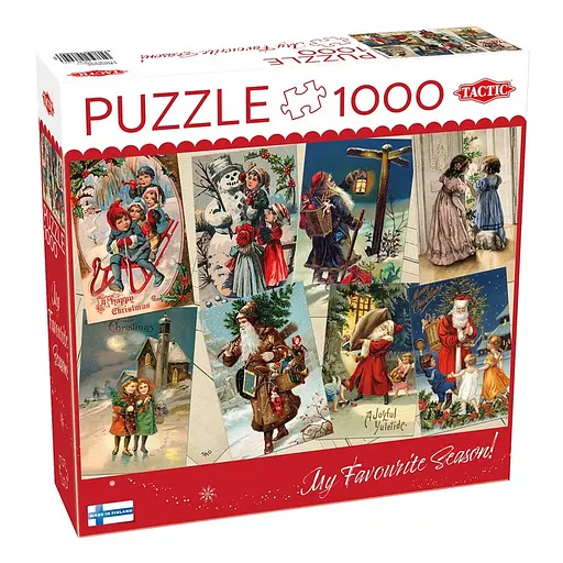Пазл Tactic Винтажные рождественские открытки 1000 элементов