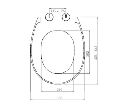 Сидения для унитаза Genesis NKP 0401 Soft Close+Quick Release дюропласт 30412  - фото 6