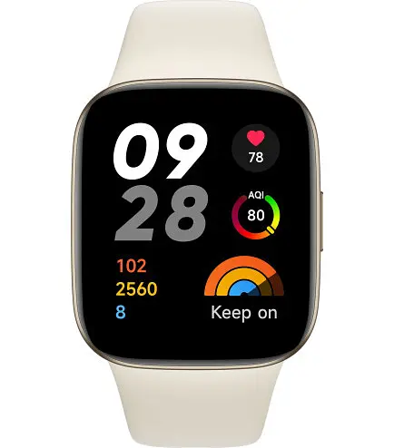 Смарт-часы Xiaomi Redmi Watch 3 OLED (Ivory) бежево-белые - фото 1